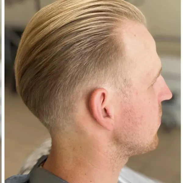 Klasikinis vyrų kirpimas su slick back šukuosena – Barberette Klaipėda